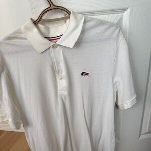White Lacoste Polo